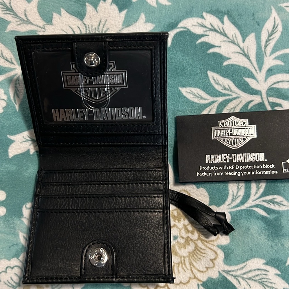 Harley-Davidson Free Spirit Bi-fold Wallet, NWT - Picture 7 of 8